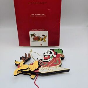 Disney Mickey and Pluto Christmas Ornament